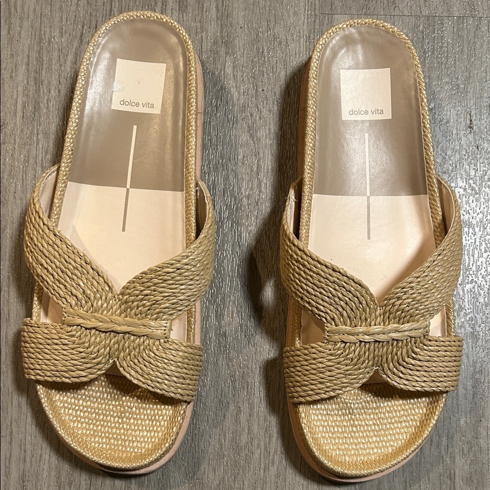 Dolce Vita Women's Braided Tan Sandals